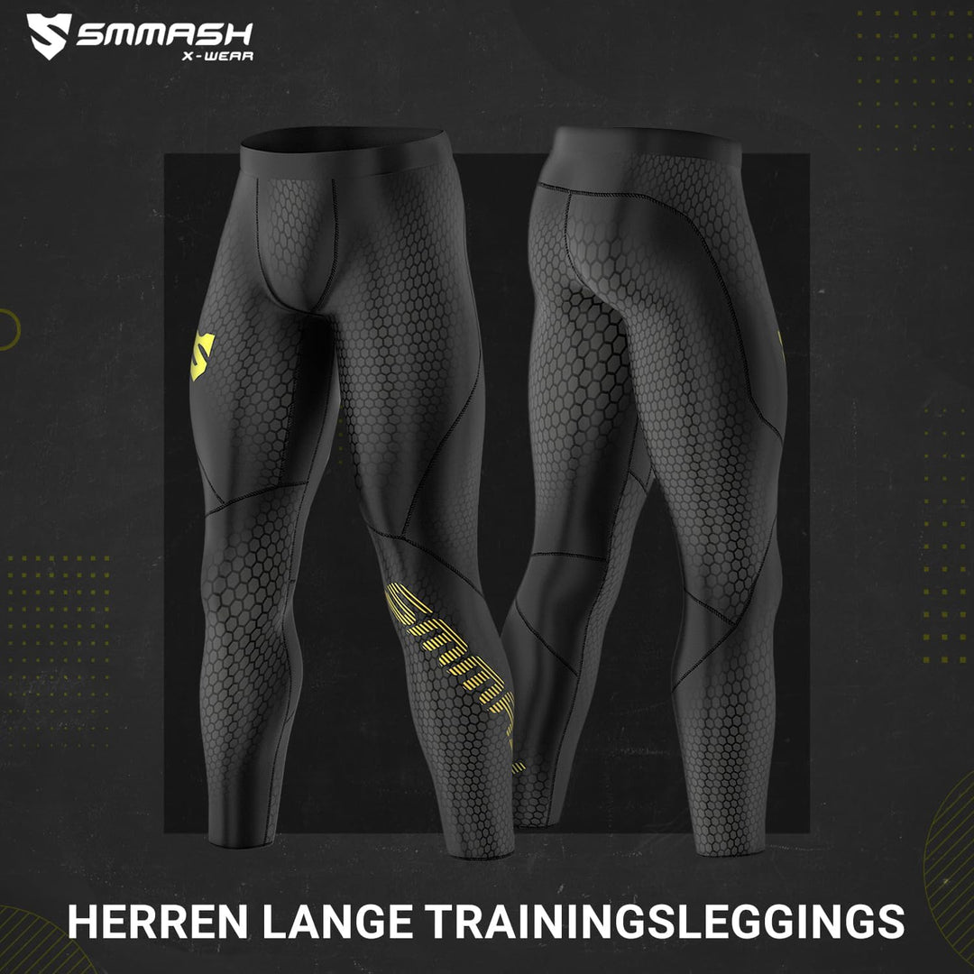SMMASH Leggings Herren Jogginghose Sport-Leggings Lang XS Cell, XS Cell