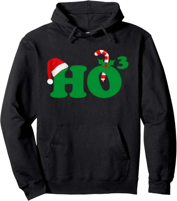 Ho Hoch 3 Weihnachtsmann Motiv Weihnachten Silvester Pullover Hoodie