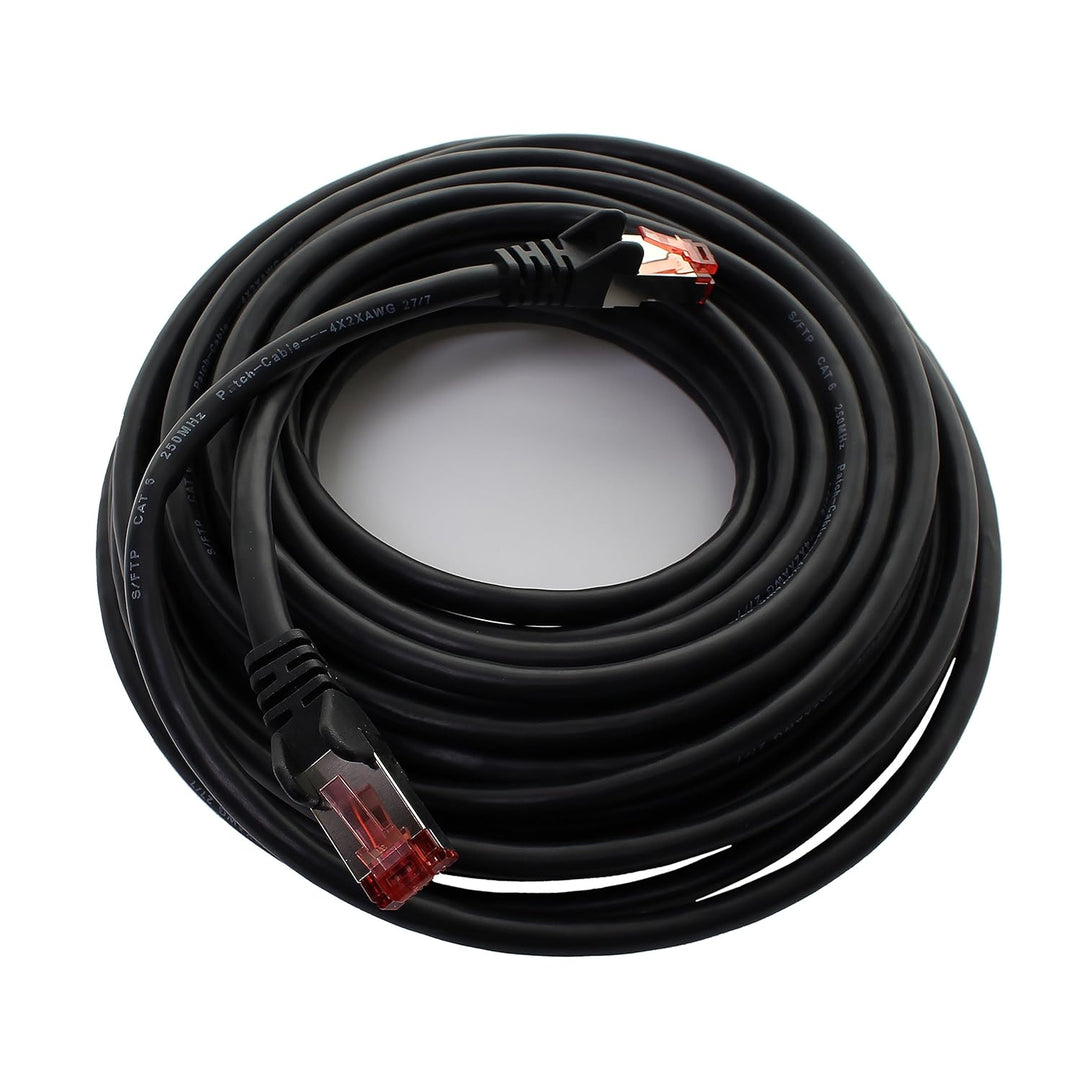 1aTTack.de - 10x 10m CAT6 Patchkabel S/FTP PIMF Schirmung CAT.6 RJ45 Netzwerkkabel Ethernetkabel DSL