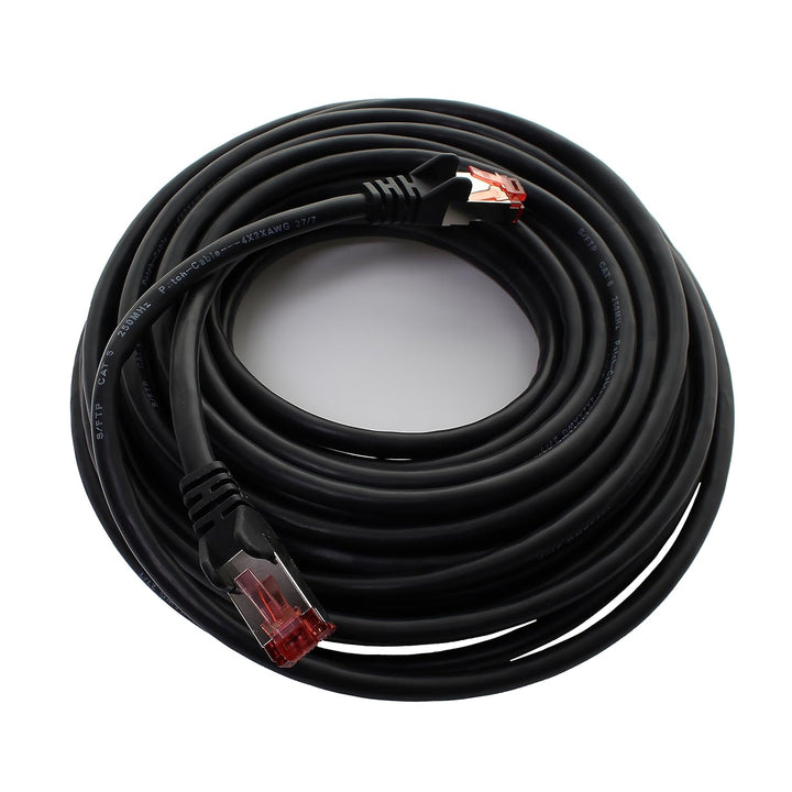 1aTTack.de - 10x 10m CAT6 Patchkabel S/FTP PIMF Schirmung CAT.6 RJ45 Netzwerkkabel Ethernetkabel DSL
