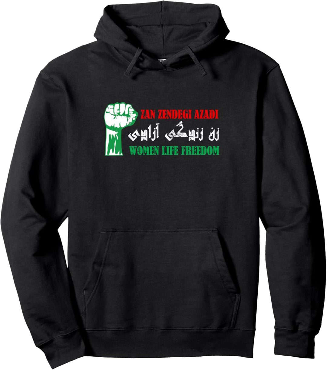 Zan Zendegi Azadi Persian Woman Life Freedom Pullover Hoodie