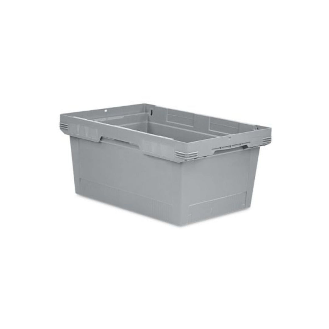 PROREGAL Conical Mehrweg-Stapelbehälter Grau | HxBxT 27,3x40x60cm | 47 Liter | Lagerbox Eurobox Tran