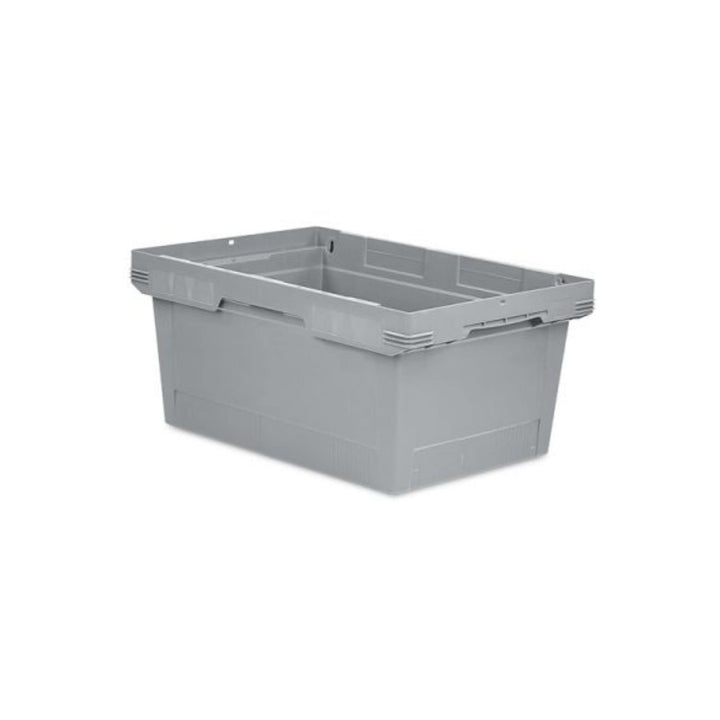 PROREGAL Conical Mehrweg-Stapelbehälter Grau | HxBxT 27,3x40x60cm | 47 Liter | Lagerbox Eurobox Tran