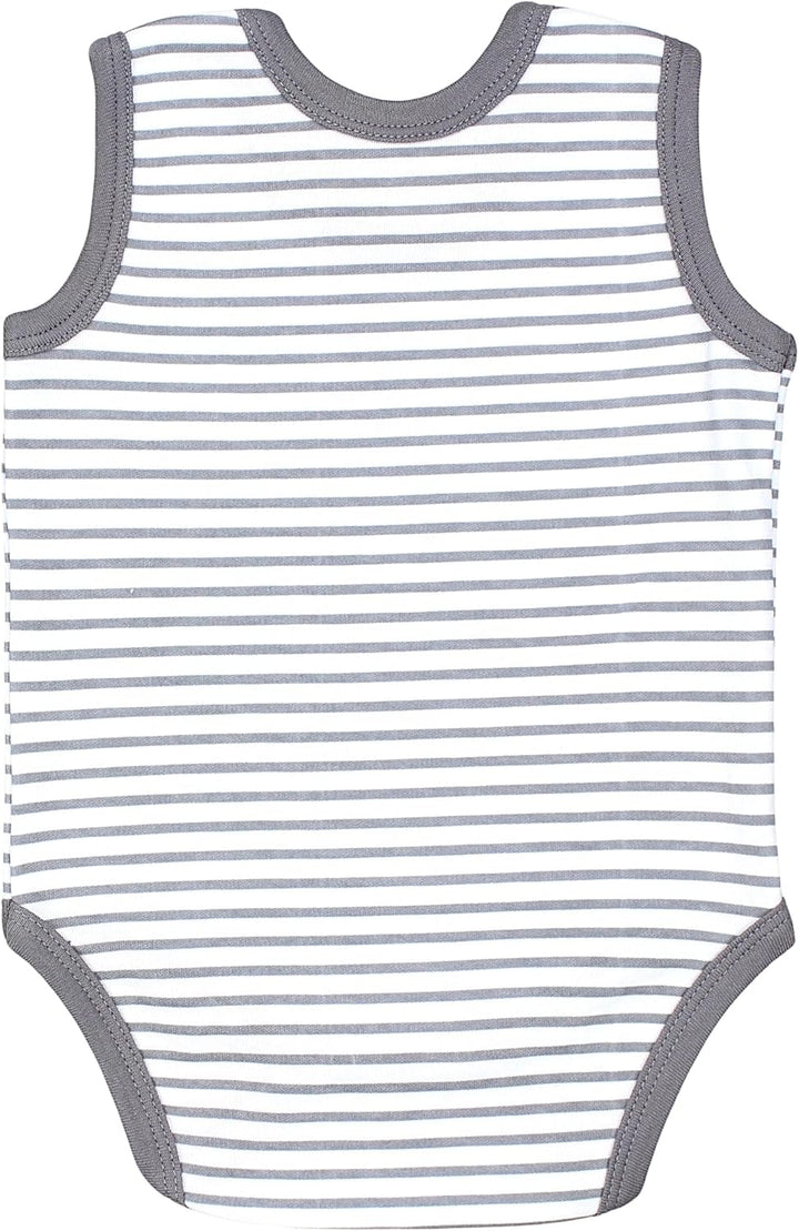 TupTam Baby Jungen Achselbody – Weicher Baby Body im 5er Pack aus Baumwolle, Body Baby Unifarben OEK