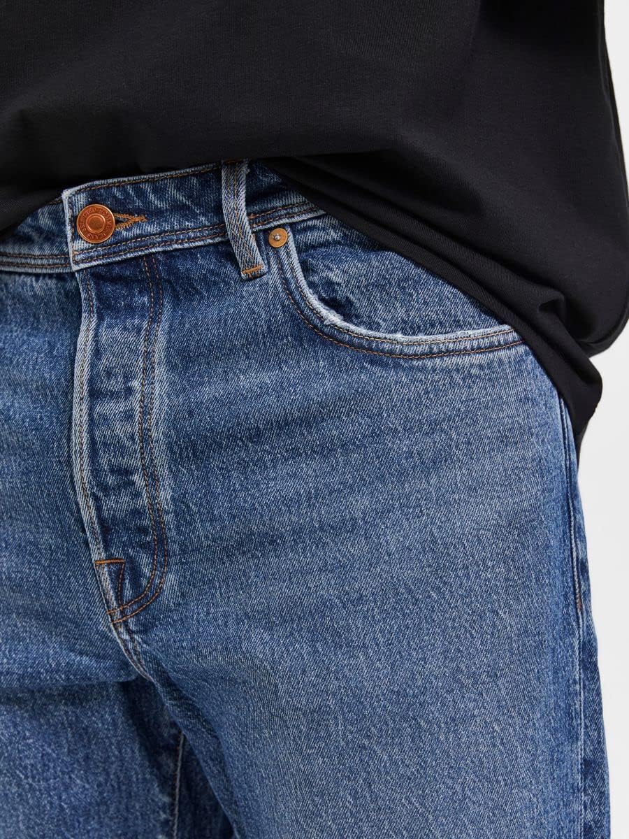 SELECTED HOMME Herren Jeanshose 30W / 32L Medium Blue Denim, 30W / 32L Medium Blue Denim