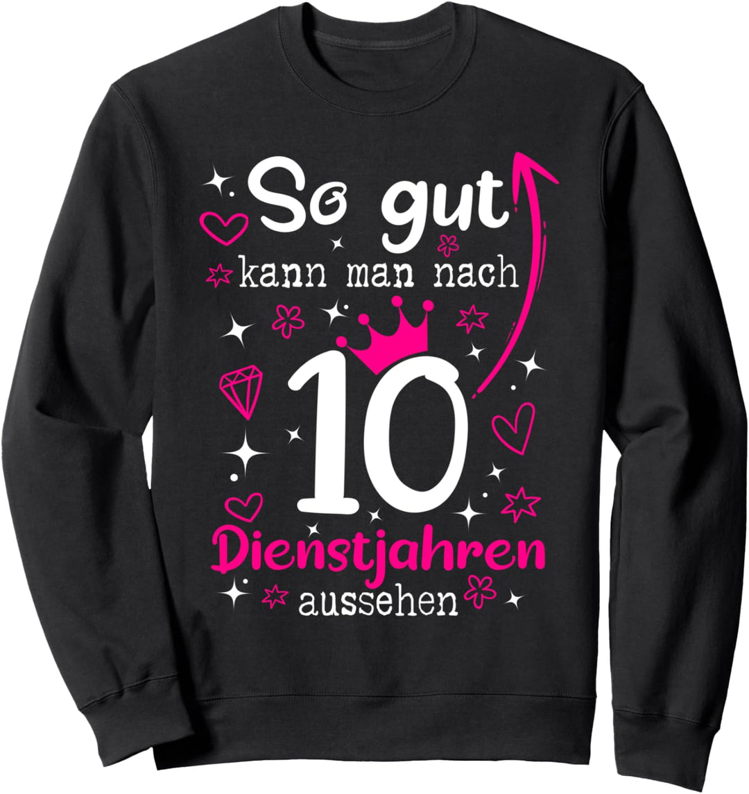 10 Jahre Jubiläum 10 Jähriges Dienstjubiläum Firmenjubiläum Sweatshirt