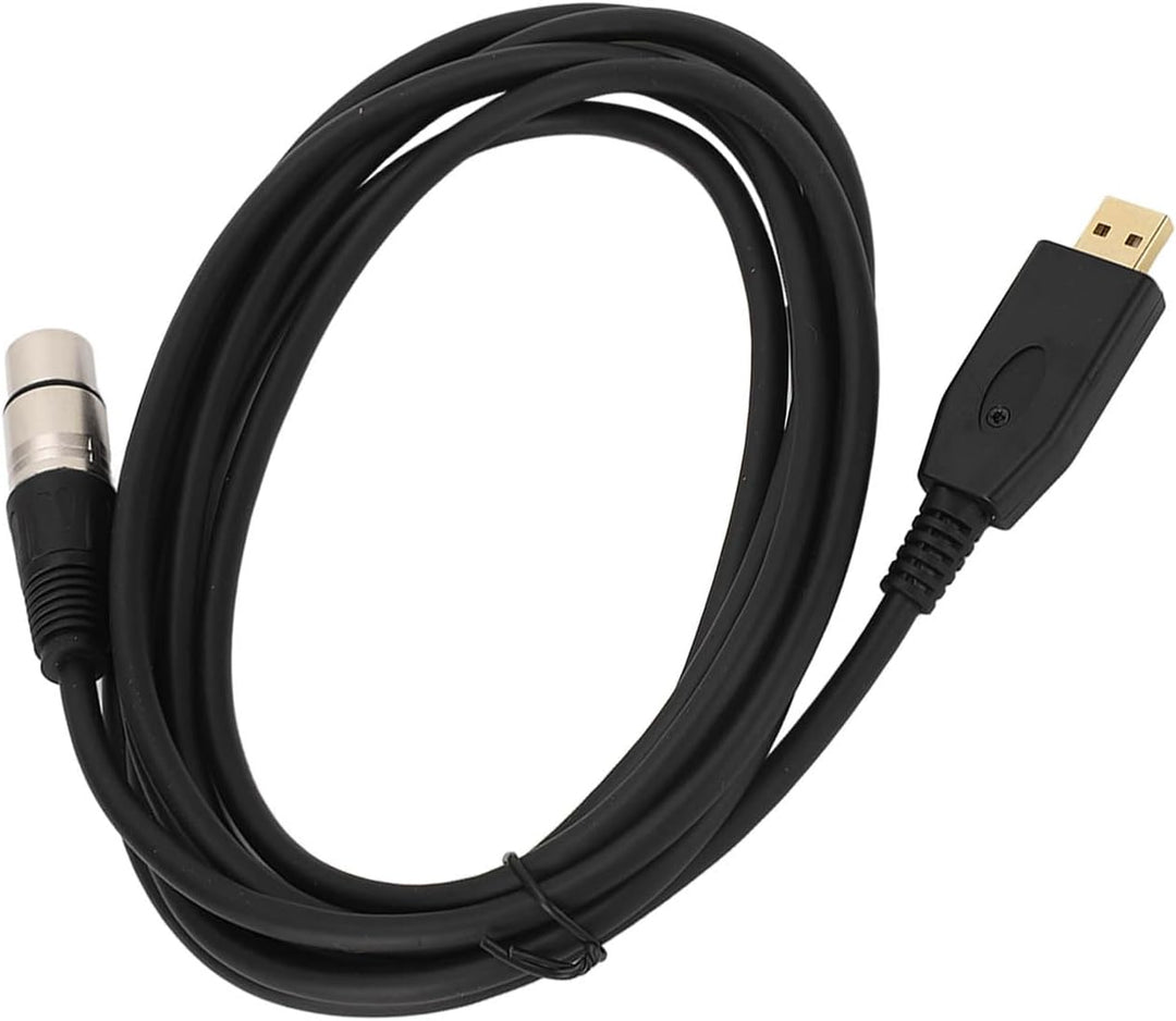 USB-zu-XLR-Mikrofon-Link-Konverterkabel, Langlebiges ABS-Material für Tonstudios
