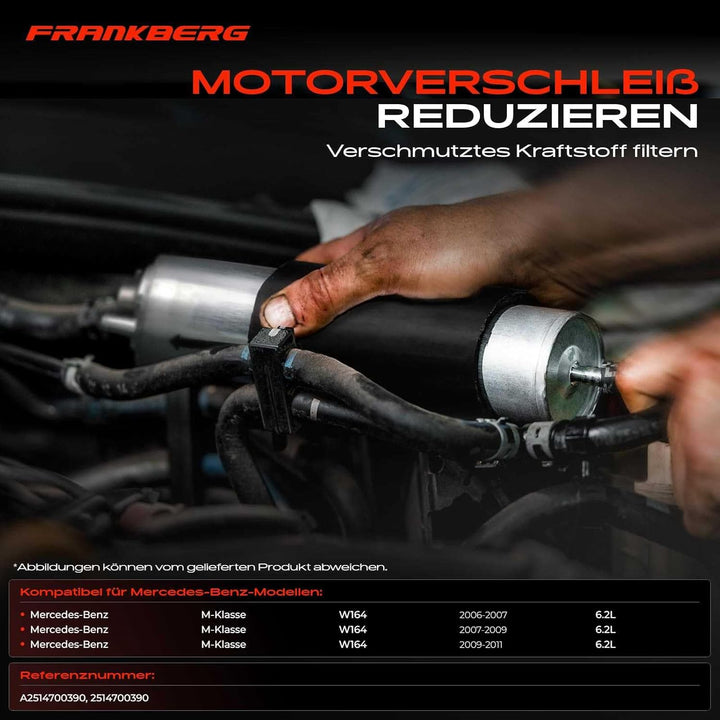 Frankberg Kraftstofffilter Benzinfilter für M-Klasse W164 ML63 AMG 4-m-a-t-i-c 6.2L 2006-2011 251470