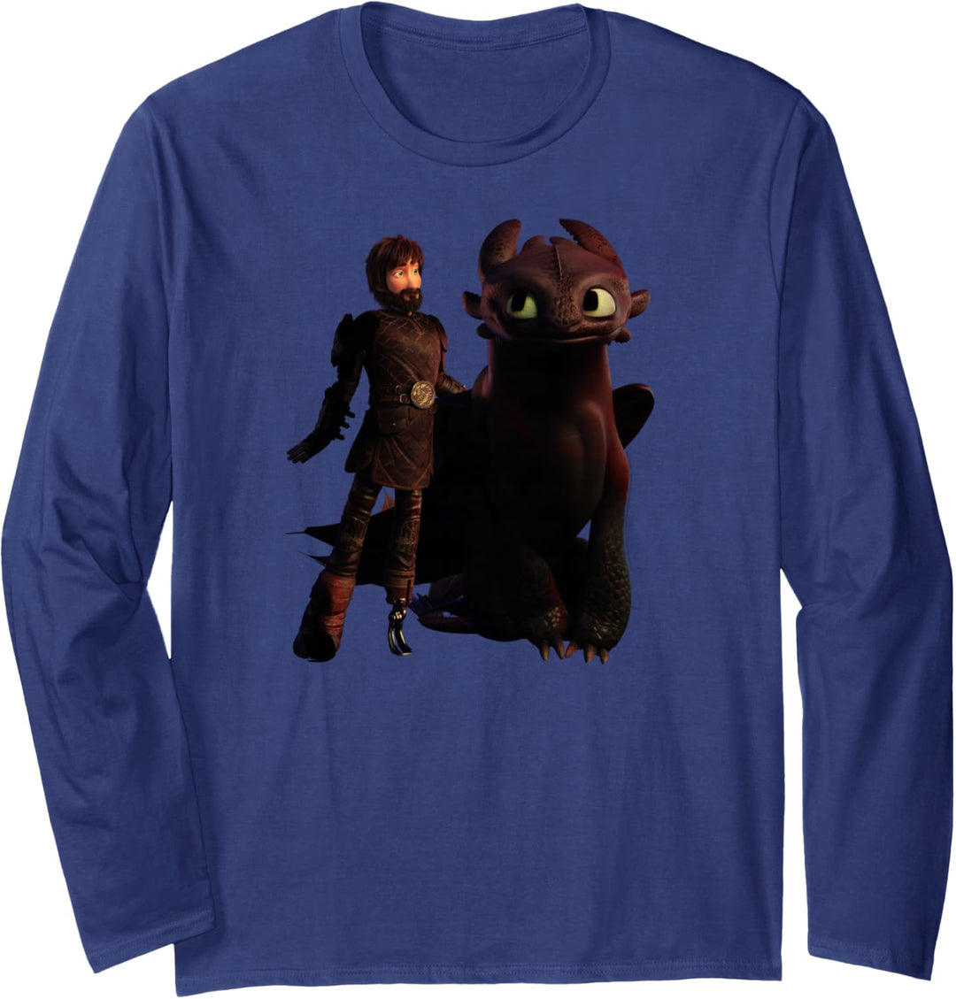 Drachenzähmen Leicht Gemacht 3 Hiccup und Toothless Langarmshirt