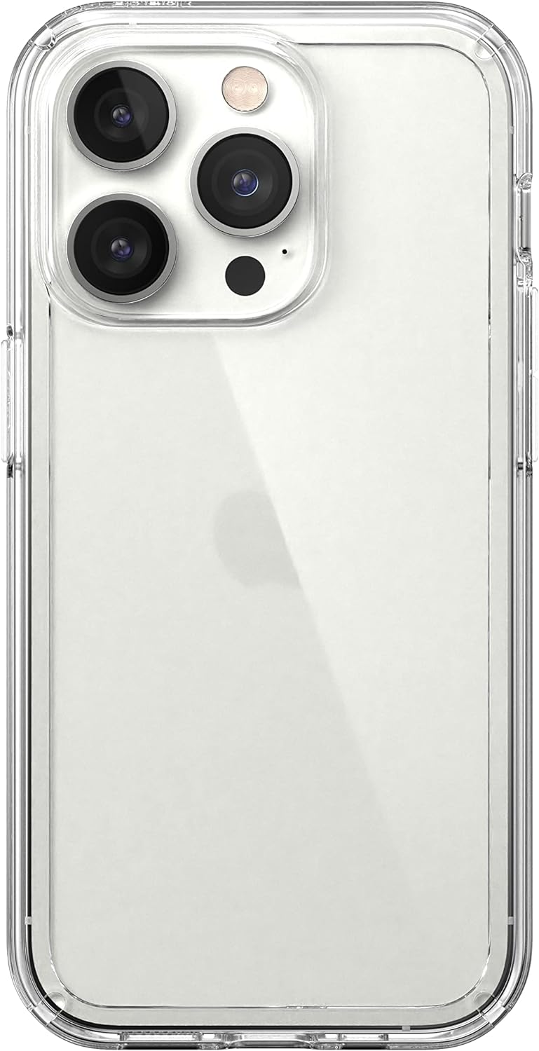 Speck Products Gemshell Hülle passend für iPhone 14 Pro, 6,1 Zoll Modell, transparent/transparent Tr
