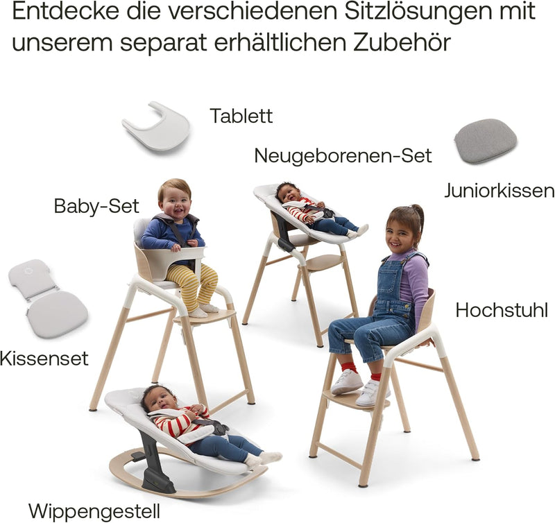 Bugaboo Giraffe Babywippengestell für das Bugaboo Giraffe Neugeborenen-Set, Ergonomisches Design, Ex