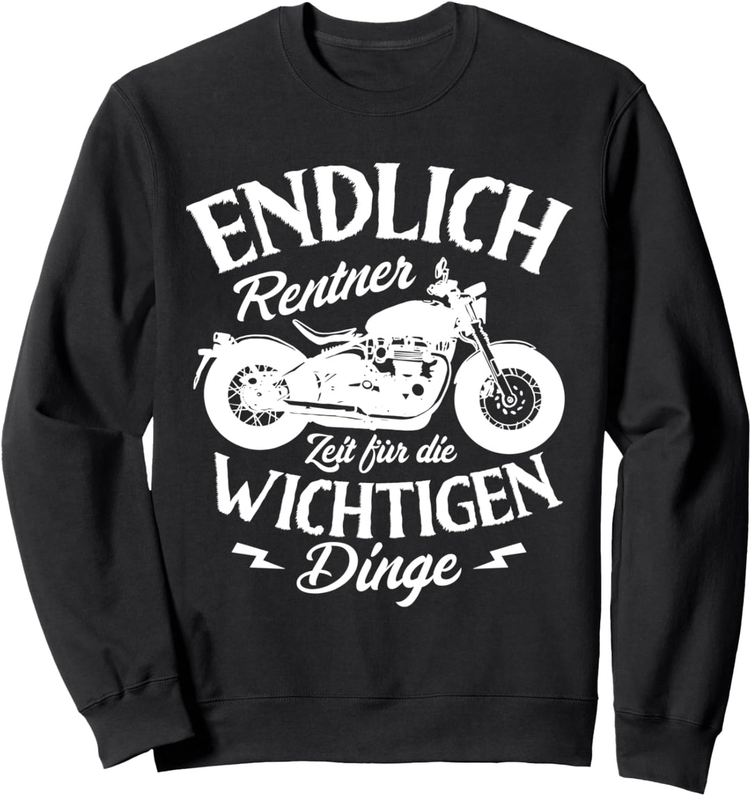 Biker Motorrad Rentner Motorrad für Bikerin Motorradfahrer Sweatshirt