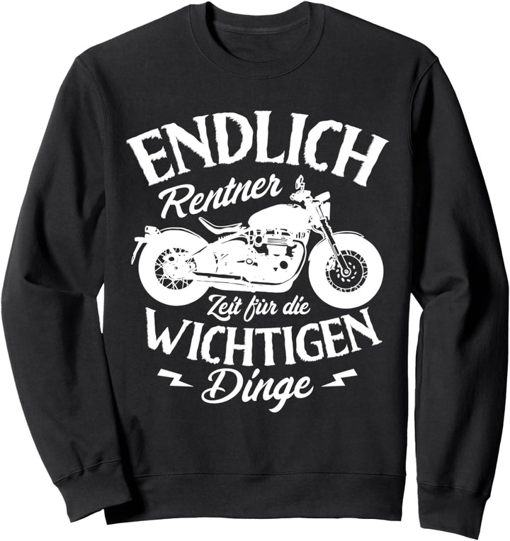Biker Motorrad Rentner Motorrad für Bikerin Motorradfahrer Sweatshirt