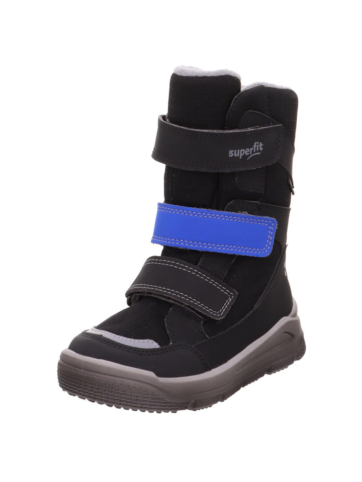 Superfit Jungen 1009076Schneestiefel 28 EU Schwarz Blau 0010, 28 EU Schwarz Blau 0010
