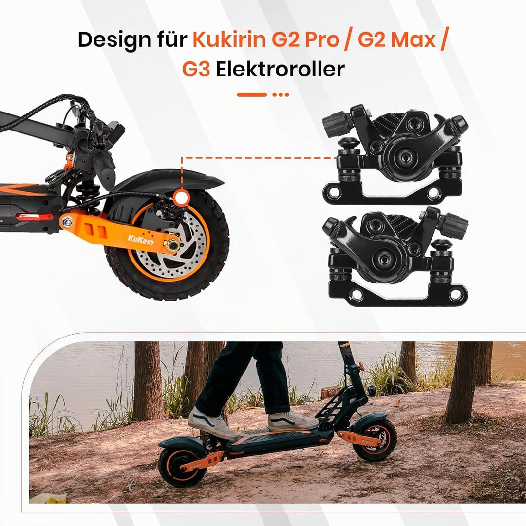 Bremse Scooter Bremssattel vordere Scheibenbremse Scheibenbremse Links vorne und Links hinten für Ku
