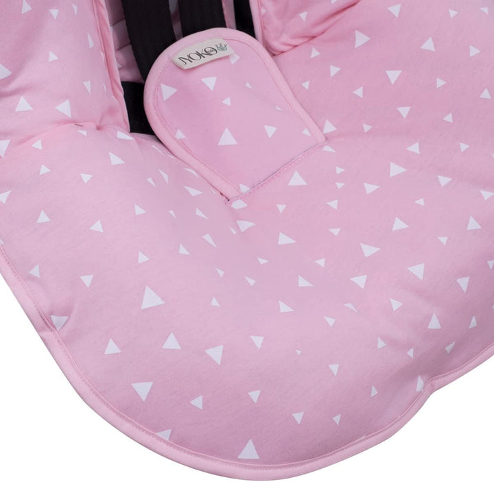 JYOKO Kids Abdecken Gepolsterte Universal für Babyschale (PINK Sparkles), PINK SPARKLES