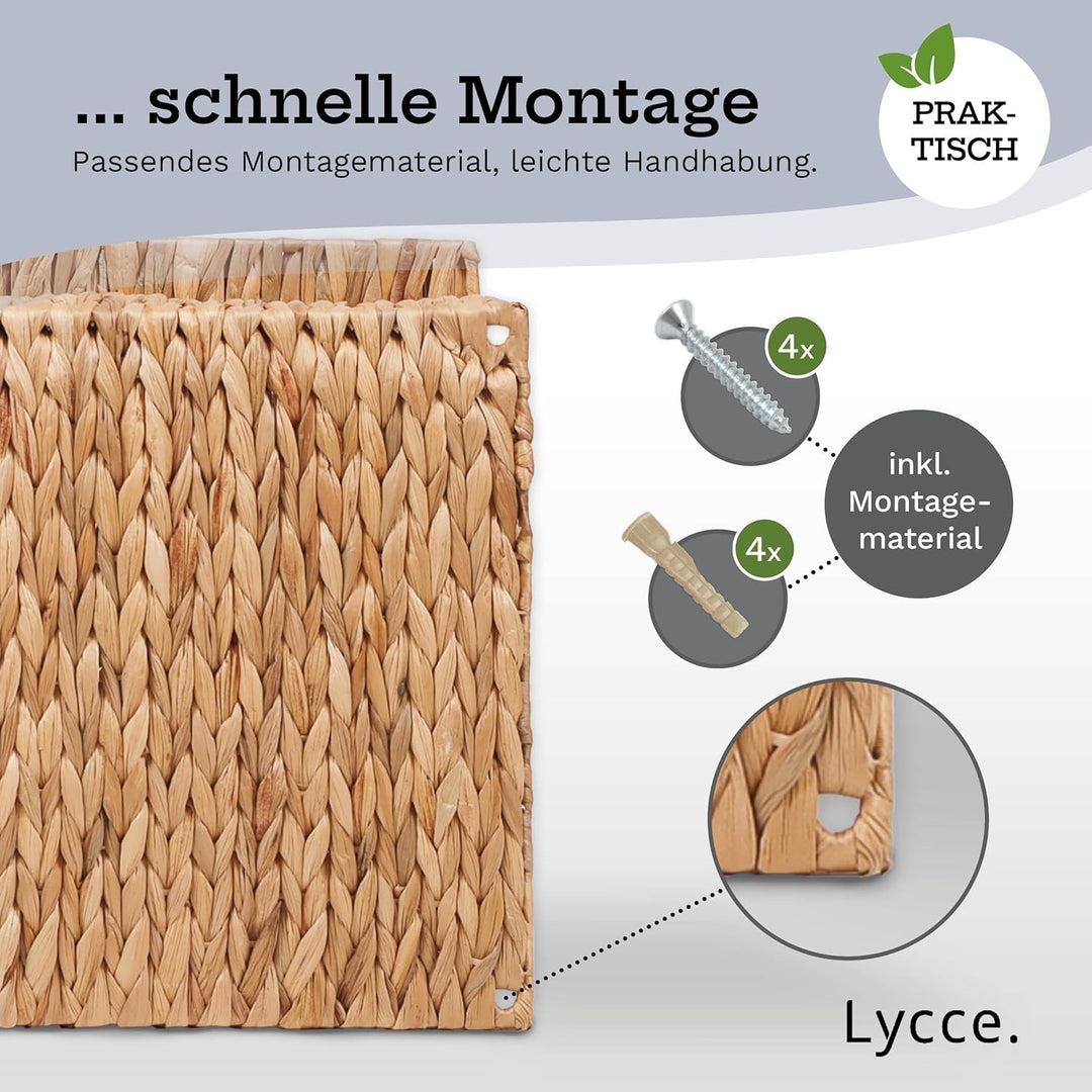 Lycce Katzenbett Wand | Kletterwand Katzen | Katzenmulde Wandmontage Nicky | Naturmaterial Wasserhya