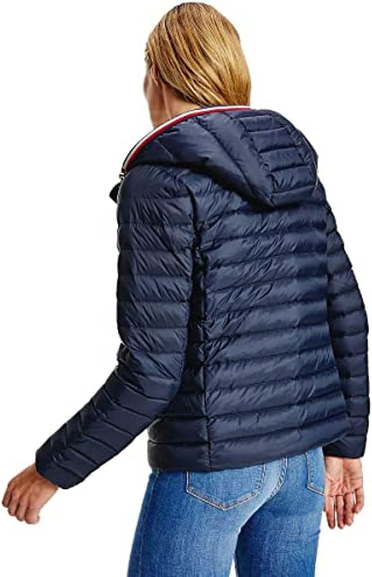 Tommy Hilfiger Damen Daunenjacke Heritage LW Down Jacket Leicht XXS Blau (Desert Sky), XXS Blau (Des