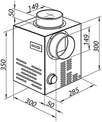 Kaminventilator Dalap FN 150 mit Thermostat, 1-Phasen-Motor & Kugellager