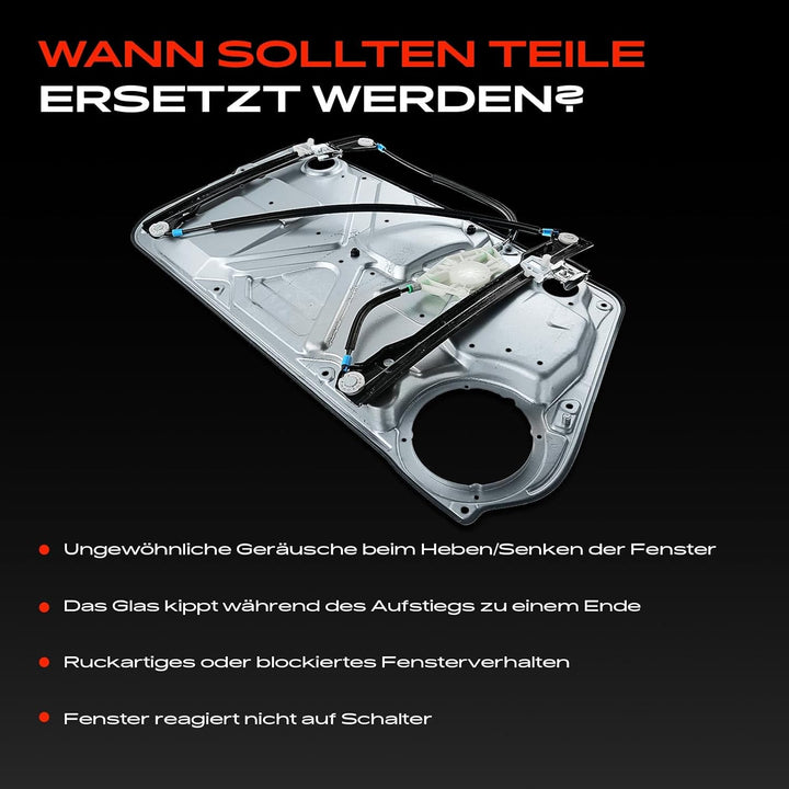 Frankberg Fensterheber Elektrisch Ohne Motor Vorne Rechts Kompatibel mit New Beetle 9C1 1C1 Schräghe