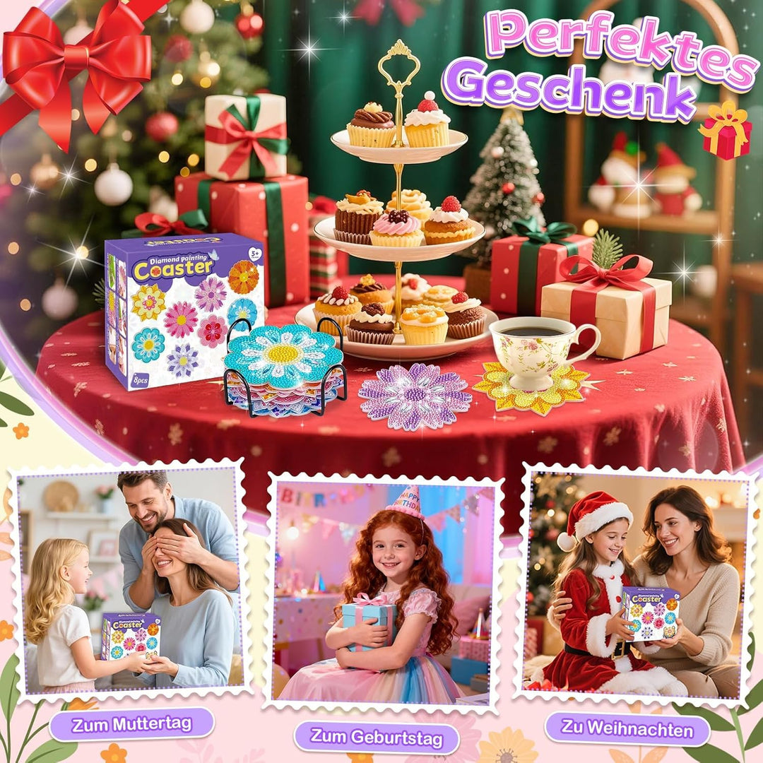 Basteln Mädchen 8 9 10 7 Jahre: Geschenke für Mädchen 7 8 9 10 11 Jahre Diamond Painting Kinder Blum