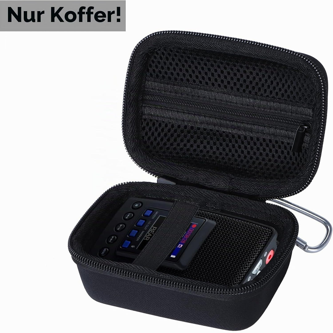 Hart Schutz Hülle Etui Tasche für Zoom H2n /H2essential Handy Recorder Schwarz Etui für H2n / H2esse