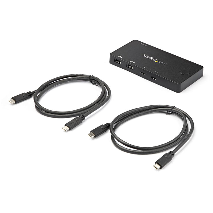 StarTech.com 2-Port USB-C KVM Switch (4K 60Hz HDMI, 3840x2160, Kompakter Dual-Port UHD Mini KVM Swit