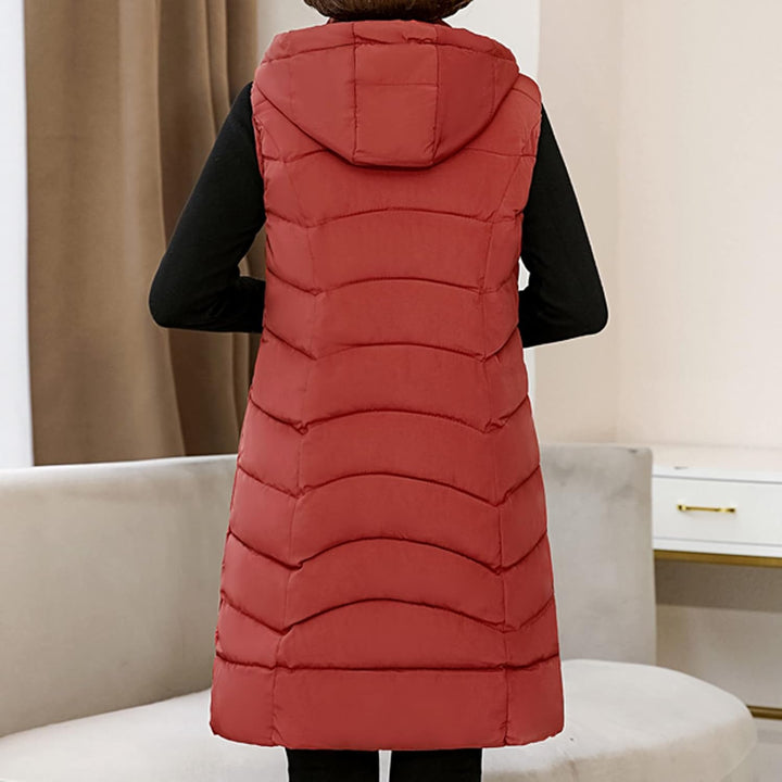 Guotobe Damen Weste Warm Trachtenweste Winterweste Herbst Winter mit Reissverschluss Daunenweste Ärm