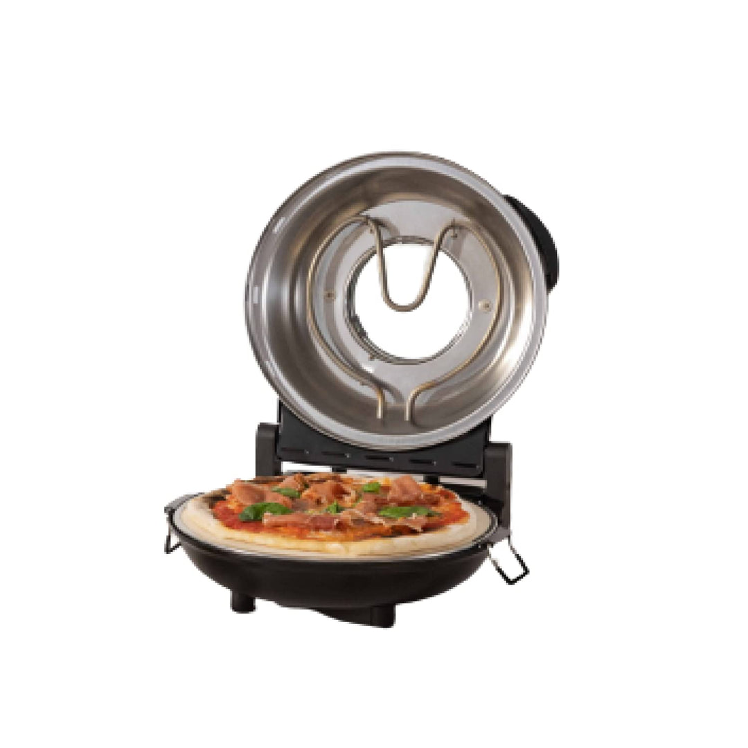 CREATE/PIZZAMAKER/Elektrische steen pizzaoven Schwarz/Twee kookniveaus,Snel en krachtig,Praktisch en