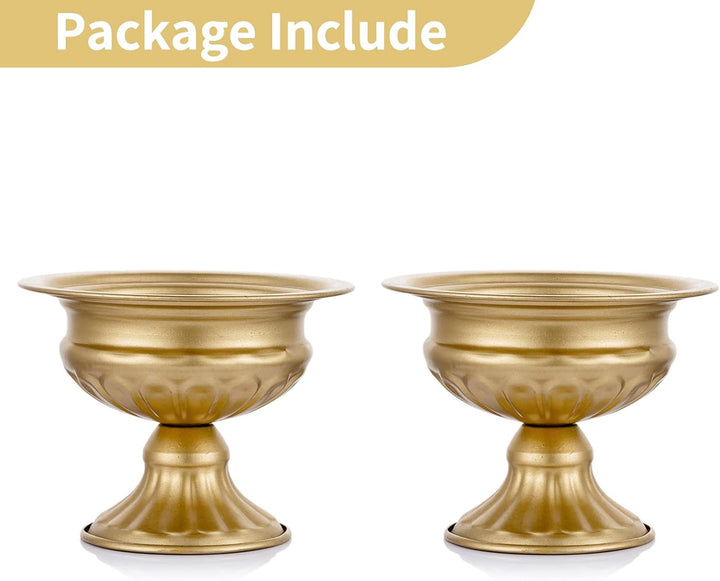 Nuptio 2 Stücke Mini Grösse Metall Urne Pflanzer Elegante Hochzeit Mittelstücke Vase für Hochzeit De