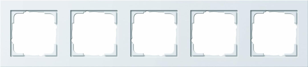 Gira Rahmen 021522 5fach E2 reinweiss matt, Weiss