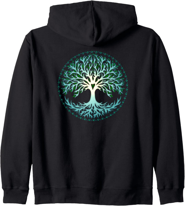 Yggdrasil, Keltischer Baum des Lebens, tree of life, Kapuzenjacke