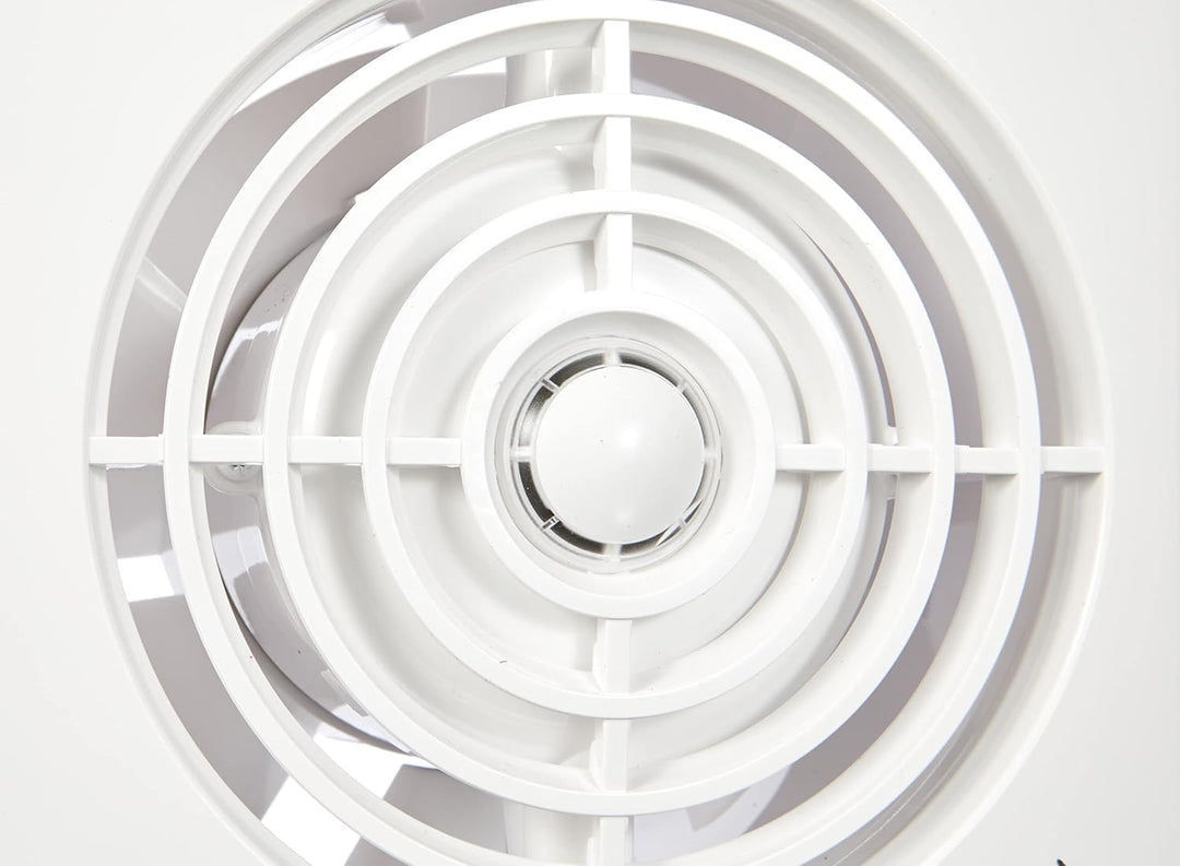 Badlüfter weiss Ø 100mm sehr leise + Leistungsstark Lüfter Ventilator Deckenlüfter Wandlüfter WZ Bad