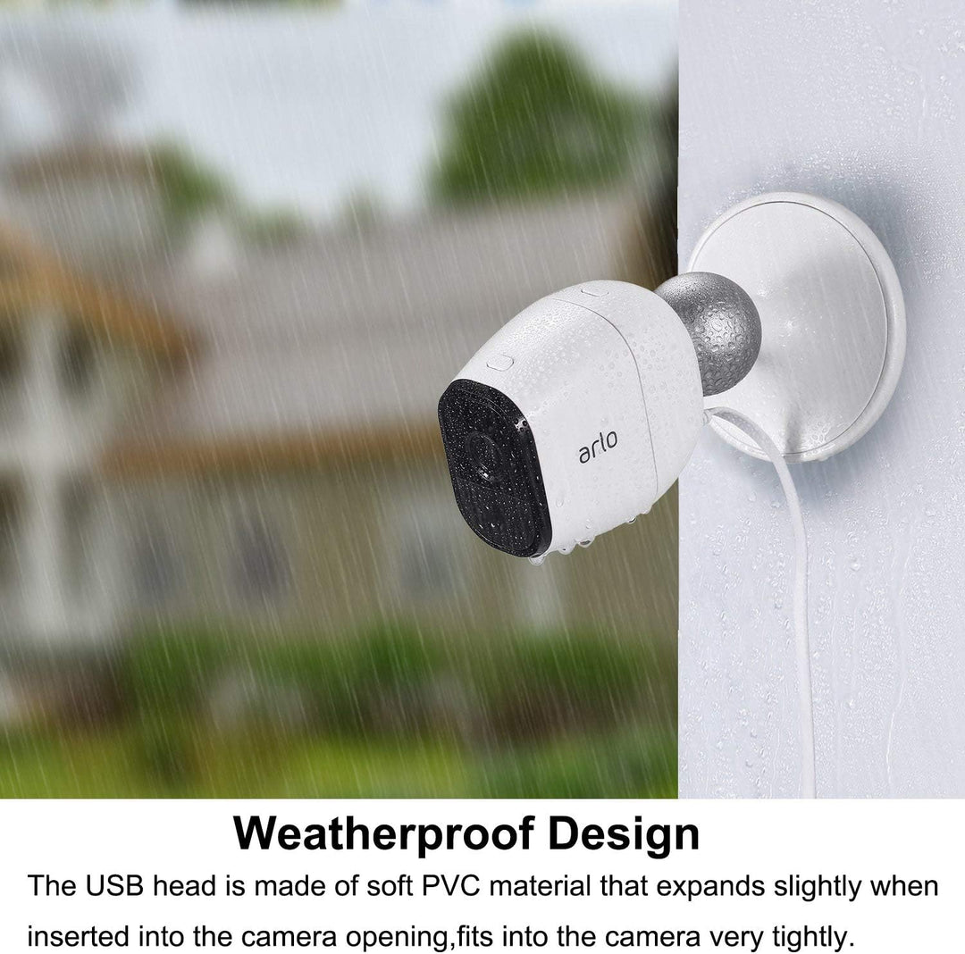 Arlo Pro-Ladekabel BECEMURU Quick Charge 3.0 & Akku-Ladeadapter mit 29.5ft/9m langem, wetterfestem K