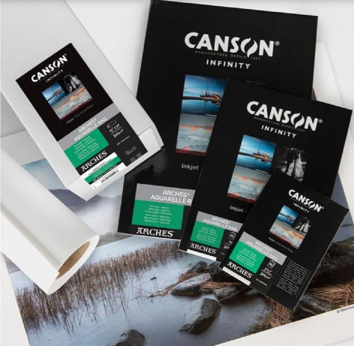 Canson Infinity Arches Aquarelle 100% fein 310 g Box A4 25H Naturweiss