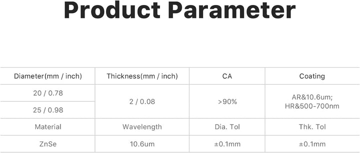 Cloudray Laser Beam Combiner Linsendurchmesser 25 mm für CO2-Lasergravur-Schneidemaschine zum Anpass