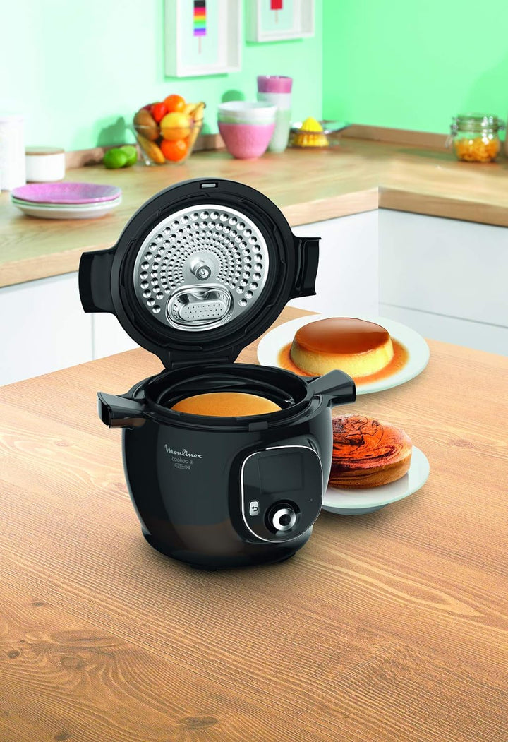 Moulinex XA609001 Kuchenform, 18 cm, für Cookeo, Antihaftbeschichtung, Silikongriff, Kuchenform