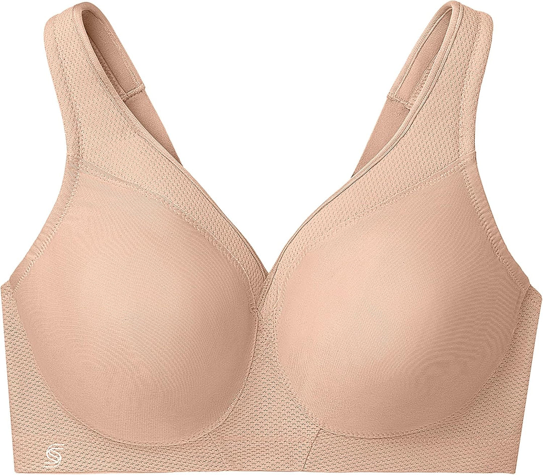 Glamorise Damen Vollschalen BH Full Figure MagicLift Seamless Wirefree Sports Bra #1006 Haut 75C, Ha