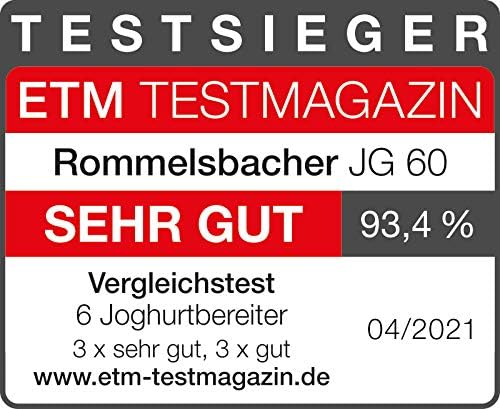 ROMMELSBACHER JG 60 Joya Joghurtbereiter, 20, Kunststoff,