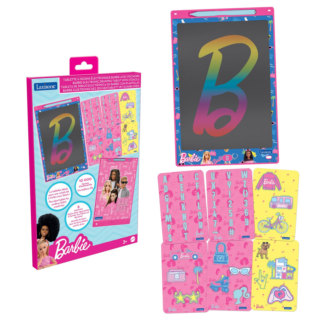 Lexibook, Barbie, Zaubertafel, Künstlerisches und Kreatives Spielzeug für Mädchen und Jungen, Mehrfa
