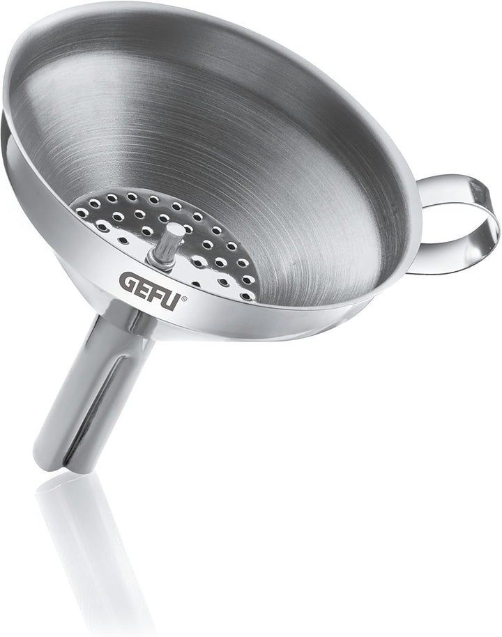 Küchenhelfer Set: GEFU Passiergerät Flotte Lotte® & GEFU Einfülltrichter VERSARE - manuelle Edelstah