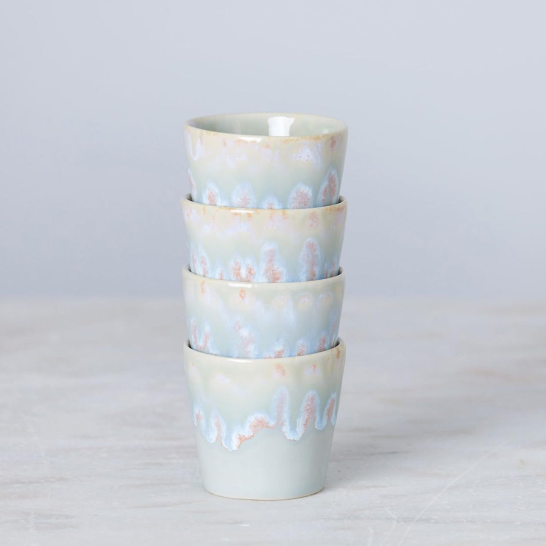 Grestel - Produtos Ceramicos, S.A. Costa Nova »Grespresso« Espresso-Obere, grey, ø: 67 mm, 6 Stück