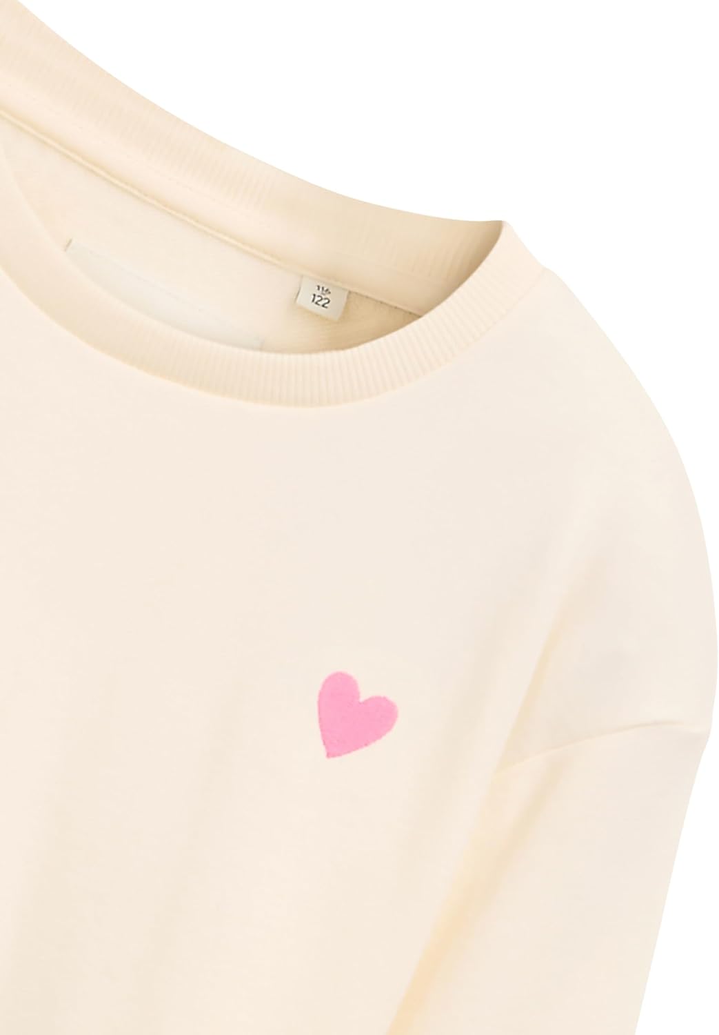Tom Tailor Mädchen Kinder Cropped Sweatshirt mit Stickerei 92-98 10330 - Dove White, 92-98 10330 - D