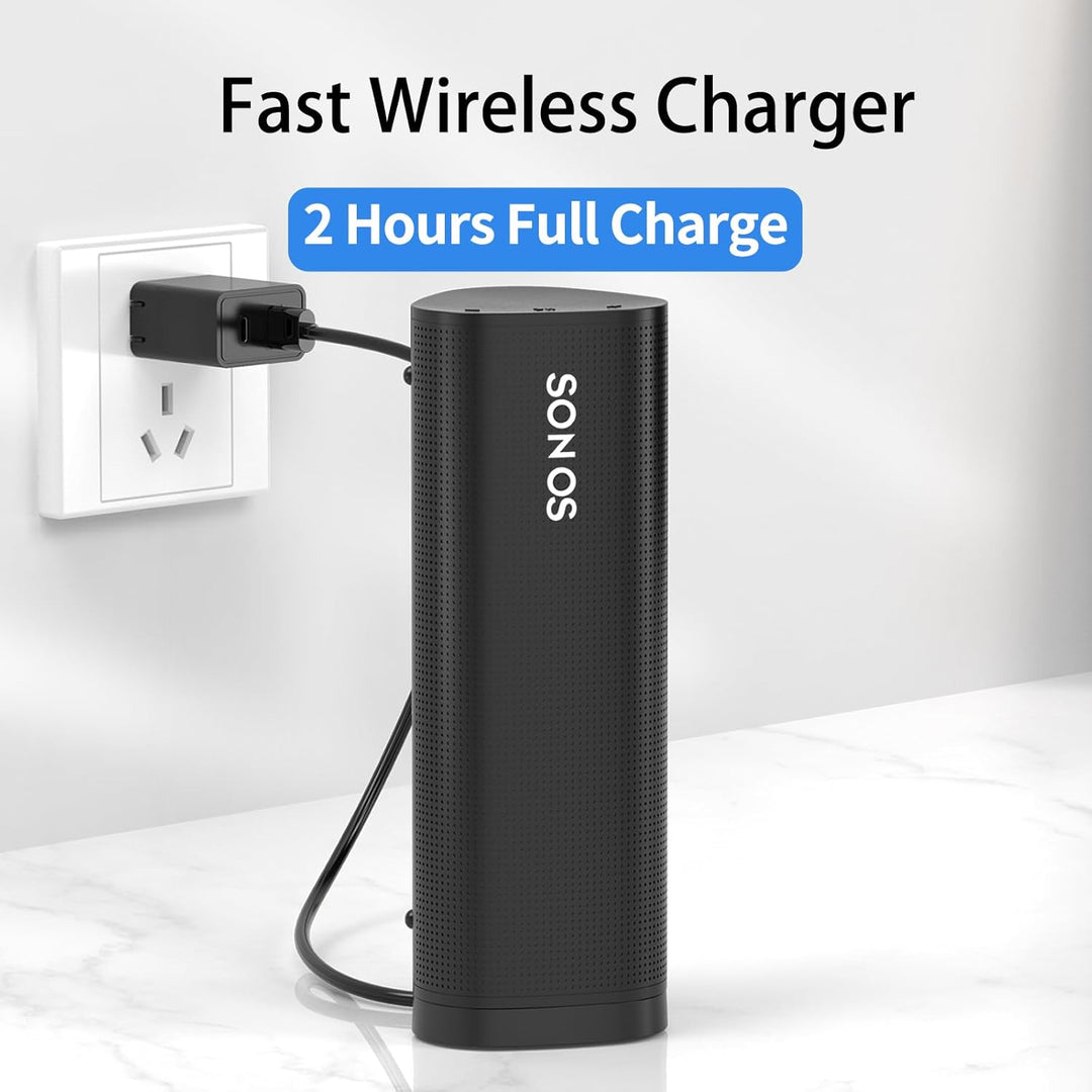Rounkin Kabelloses Ladegerät, kompatibel mit Sonos Roam Gen 2. / 1. Generation, magnetische Ladestat