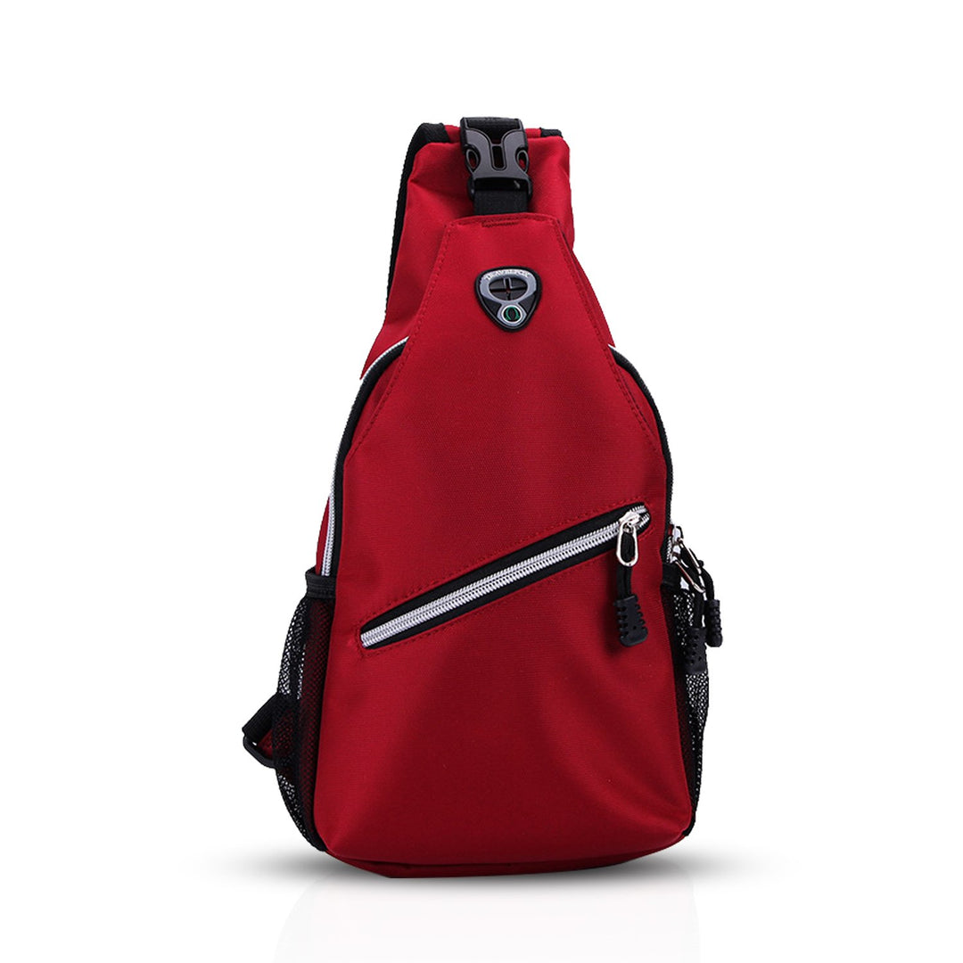 FANDARE Sling Bag Umhängetasche Messenger Bag Hiking Bag Crossbody Bag Rucksack Polyester Rot, Rot