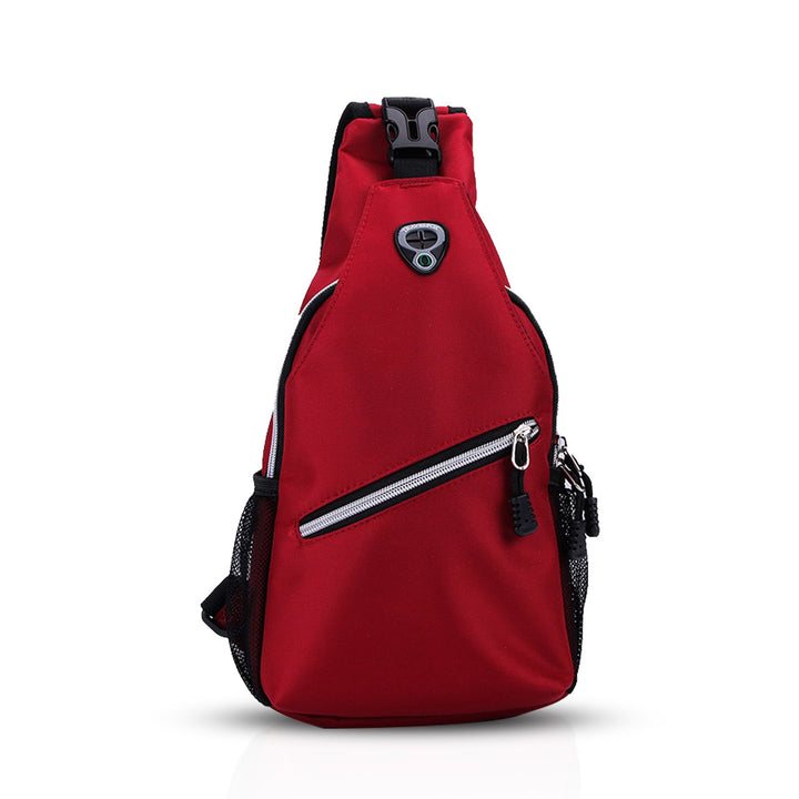 FANDARE Sling Bag Umhängetasche Messenger Bag Hiking Bag Crossbody Bag Rucksack Polyester Rot, Rot