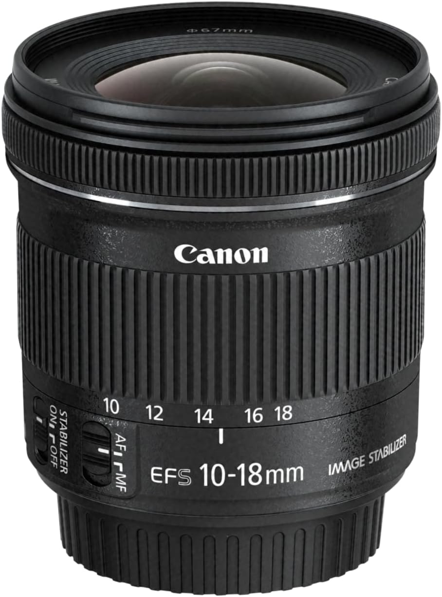 Canon EF-S 10-18mm F4.5-5.6 IS STM Ultraweitwinkel Objektiv (67mm Filtergewinde) schwarz Canon Pass