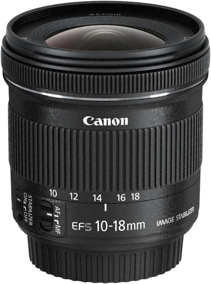Canon EF-S 10-18mm F4.5-5.6 IS STM Ultraweitwinkel Objektiv (67mm Filtergewinde) schwarz Canon Pass