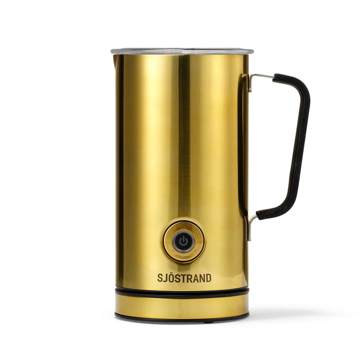 Sjöstrand Coffee Elektrischer Milchaufschäumer - Edelstahl, Für Heisse & Kalte Milch, Antihaftbeschi