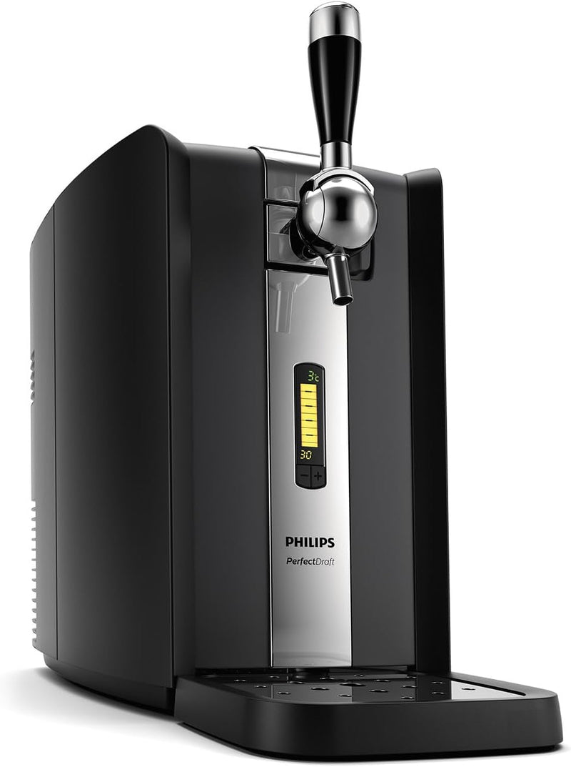Philips PerfectDraft - Bierzapfmaschine, 6-Liter-Fässer, 30 Tage Bier, 3 °C LCD-Display, 70 W Leistu